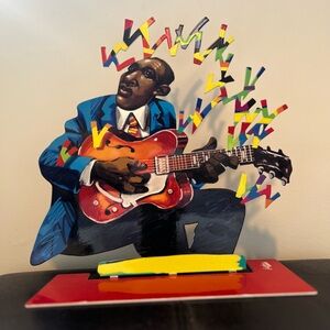 Gerstein Design Vibrant Jazz Musician Sculpture